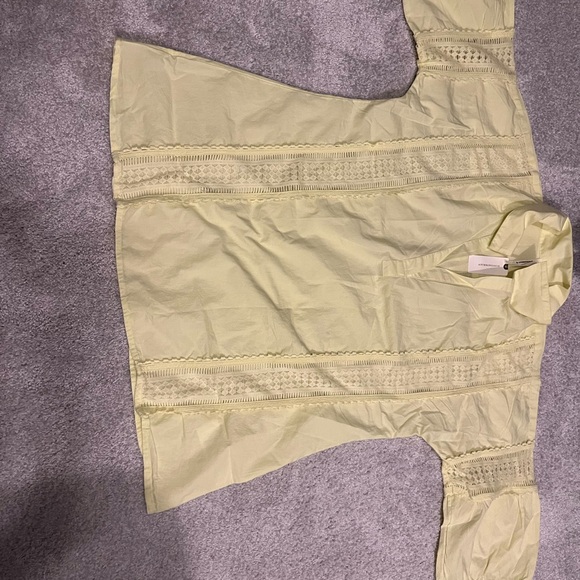 BY ANTHROPOLOGIE PUFF-SLEEVE LACE BLOUSE - Picture 4 of 5